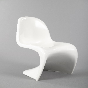 Panton Stacking Side Chair, designed 1960, manufactured 1972