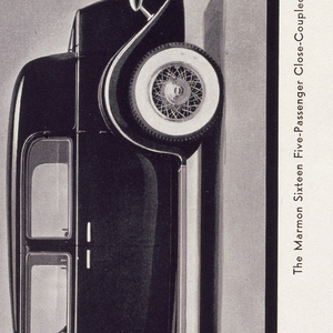 Book Illustration, The Marmon Sixteen From the Notes of the Designer, Walter Dorwin Teague; The Marmon Sixteen Five Passenger Close-Coupled Sedan, 1930