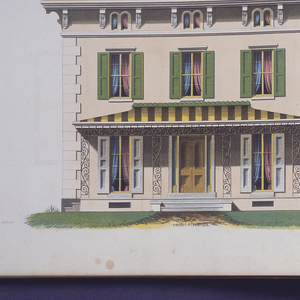 Book Illustration, Architectural Designs for Model Country Residences, Villa no. 1, 1861