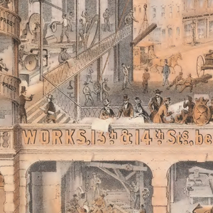 Frontispiece, Illustrations of Iron Architecture, Made by the Architectural Iron Works of the City of New York, 1865