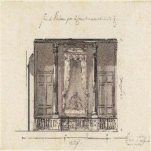 Drawing, Bed Alcove for the Duc d