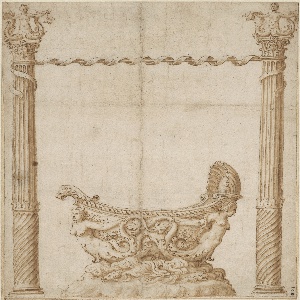 Drawing, Design for a Boat-Shaped Vessel, possibly intended as a Festival Float, 1524–46