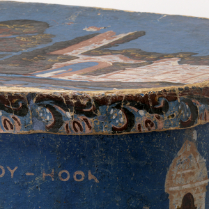 Bandbox And Lid, Sandy Hook, 1835