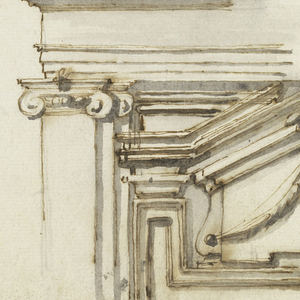Drawing, Two Doorcases, 1750–75