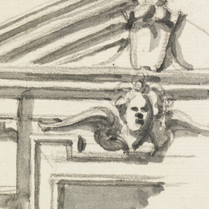 Drawing, Design for Window Case and Part of a Colonnade, 1740–70