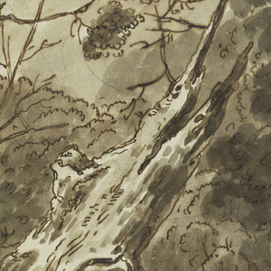 Drawing, Figure in Forest, 1750–1775