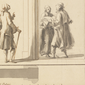 Drawing, Design for a monument in a church, 1750–55