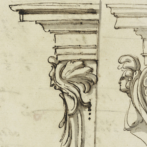 Drawing, Five corner motifs, ca. 1750