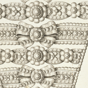Drawing, Design for a Jeweled Stomacher, late 18th century