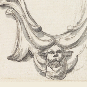 Drawing, Design for Two Escutcheons, 1740–70
