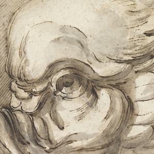 Drawing, Head of a dolphin, ca. 1775