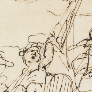 Drawing, Three sketches, before 1775
