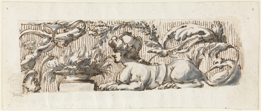 Drawing, Design for a Grotesque Frieze