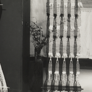 Photograph, Works by Lenore Tawney displayed in the Cooper Union Museum exhibition, The Wonders of Thread, 1964