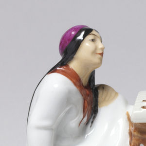 Inkstand with Chess Players Inkwell, 1936