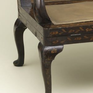 Dutch mahogany metamorphic wing-backed folding bed chair Bed Chair, mid-18th century