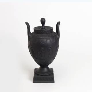 Black Basalt Covered Urn Urn