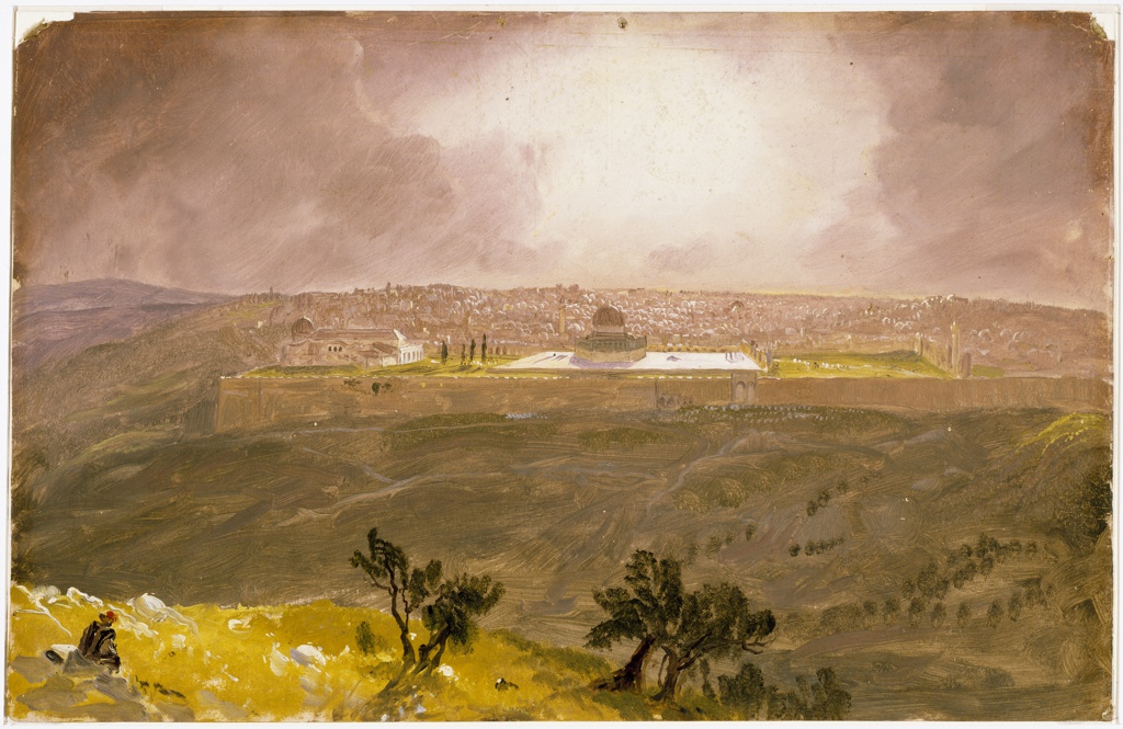 Drawing, Jerusalem from the Mount of Olives