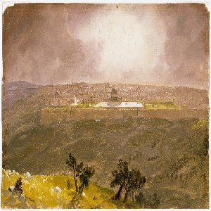 Drawing, Jerusalem from the Mount of Olives, March 1868
