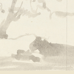 Drawing, Sketch of a Trees in a Landscape, 1760–1780