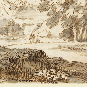 Drawing, A Landscape with Town, 1750–1770