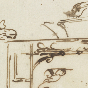 Drawing, An Acanthus Scroll, 1700–1750
