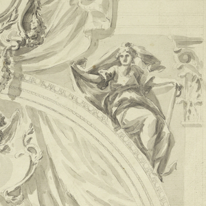 Drawing, Decoration of an Arched Portal, 1750–55