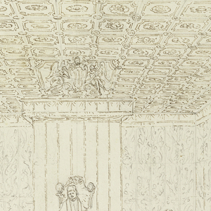 Drawing, Pope Benedict XIV in a Consistory with Cardinals, 1740–58
