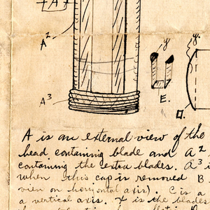 Sketch For A Safety Razor With Notes (USA), December 1927