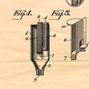 Copy Of Patent For Safety Razor Handle (USA), September 2, 1930