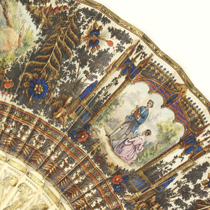 Pleated Fan, 1840–1860