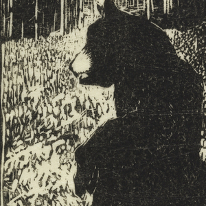 Print, Bear Standing on Hind Legs, 1935