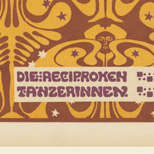 Print, Die reciproken Tänzerinnen (Reciprocal Dancers), Plate 25, in Die Quelle: Flächen Schmuck (The Source: Ornament for Flat Surfaces), 1901