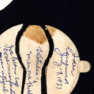 Cardboard Mock-ups For Ice Cream Cup And Spoons (USA), ca. 1937