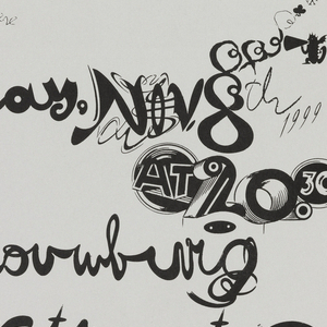 Poster, Edward Fella - City of Antwerp, November 4–6, 1999