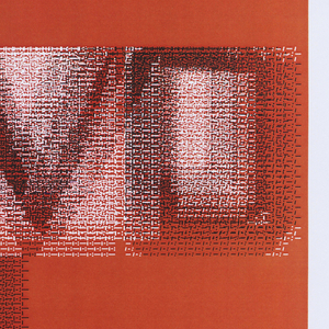 Print, Design for "Vivo in Typo" Poster on Red  Ground, 2008