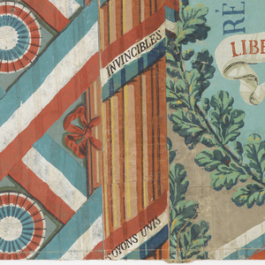 Sidewall And Attached Border, République Française Liberté Égalité, ca. 1792