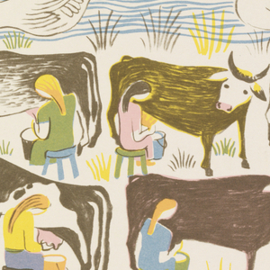 Book Illustration, The Twelve Days of Christmas, Eighth Day of Christmas, 1949