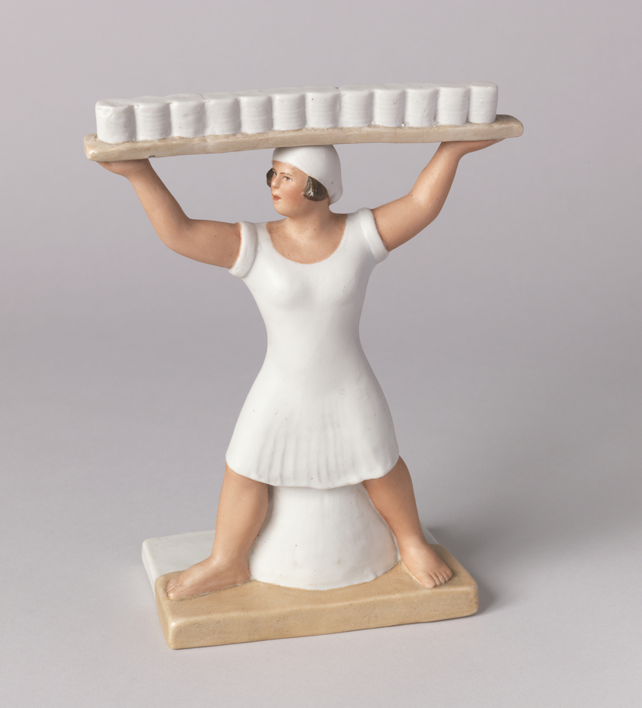 Porcelain Factory Worker Figure