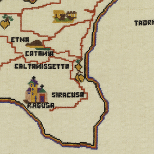 Map Sampler (Italy), 1952