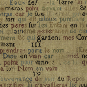 Sampler (France), 1725