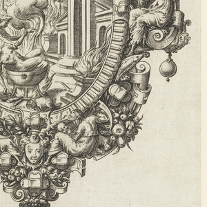 Print, Hand Mirror with Scenes from the Story of Medea, 1561