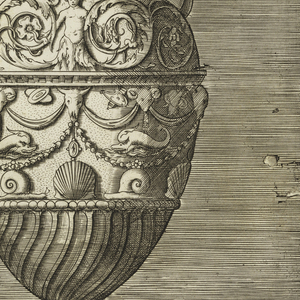 Print, Ewer with a Satyr Holding a Large Conch (Vico), 1543