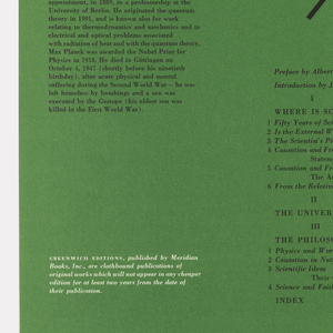 Bookjacket Design, The new Science...3 compl