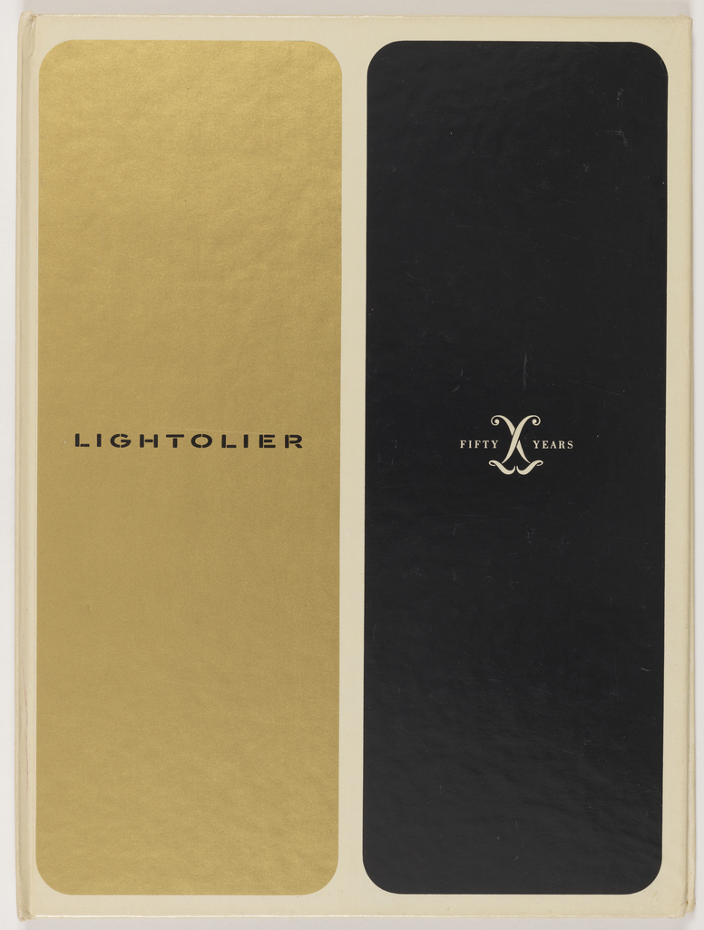 Book Cover, Catalog for Lightolier 50 years anniversary