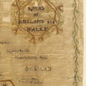 Map Sampler (England), ca. 1780