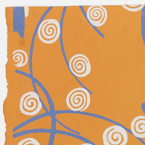 Sidewall, Wallpaper with Stylized Trees, ca. 1920