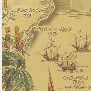 Scenic - Panel, Pioneer America Map, 1930–40
