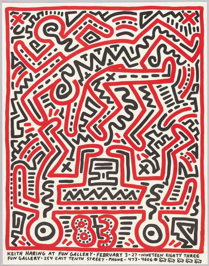 Poster, Keith Haring at Fun Gallery