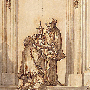 Drawing, Design for a Doorway to the Sacristy of St. Peter